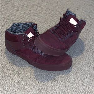 Vans Maroon High Tops OTW Collection Size 12